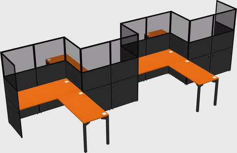 Rectangular cubicles