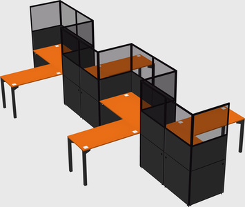 Rectangular cubicles