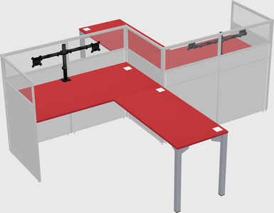 L-shape cubicles