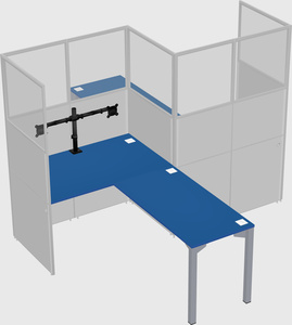 L-shape cubicles