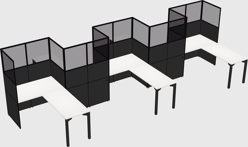 L-shape cubicles