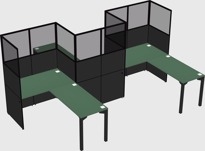 L-shape cubicles