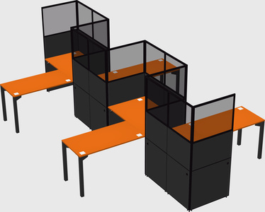 Rectangular cubicles