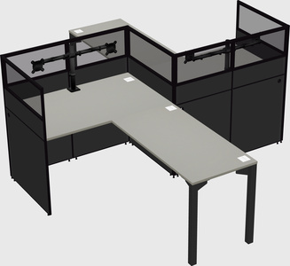 L-shape cubicles