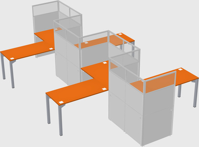 Rectangular cubicles