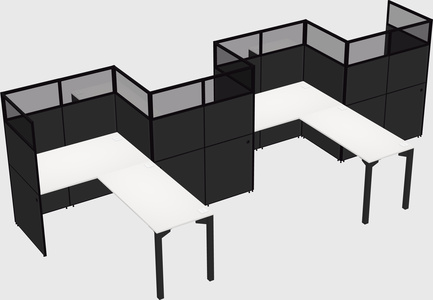 L-shape cubicles