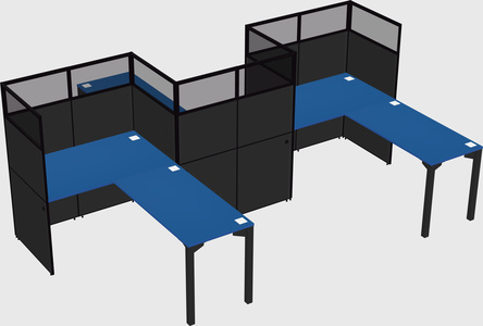 L-shape cubicles