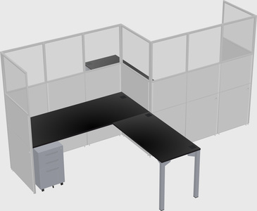 L-shape cubicles