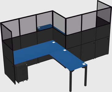 L-shape cubicles