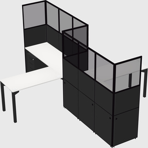 L-shape cubicles