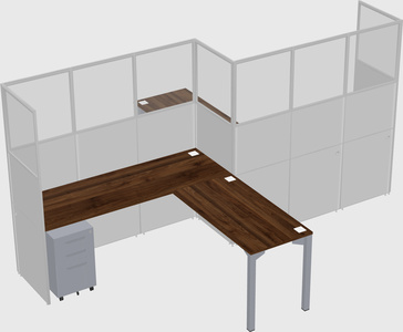 L-shape cubicles