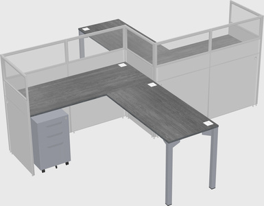 L-shape cubicles