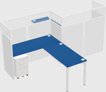 L-shape cubicles