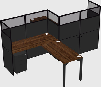 L-shape cubicles