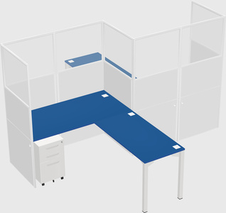 L-shape cubicles