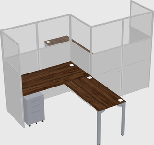 L-shape cubicles
