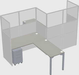 L-shape cubicles