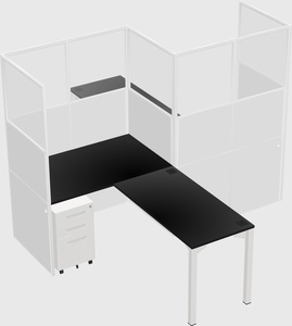 L-shape cubicles