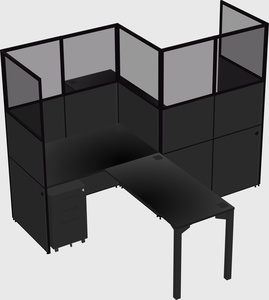 L-shape cubicles