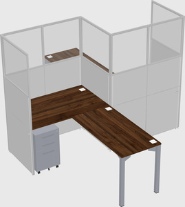 L-shape cubicles