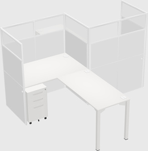 L-shape cubicles