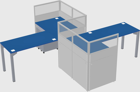 L-shape cubicles