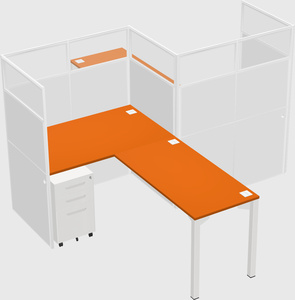 L-shape cubicles