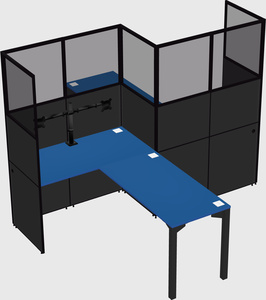 L-shape cubicles