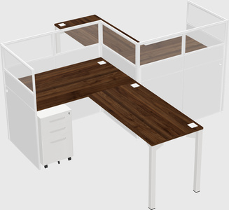 L-shape cubicles