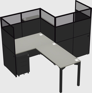 L-shape cubicles