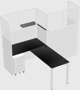 L-shape cubicles