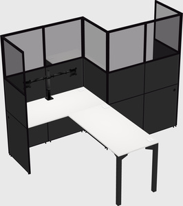 L-shape cubicles