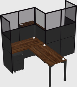 L-shape cubicles