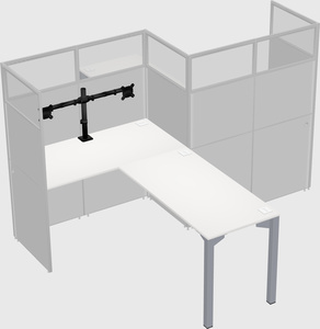 L-shape cubicles