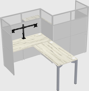 L-shape cubicles