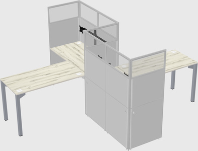 L-shape cubicles