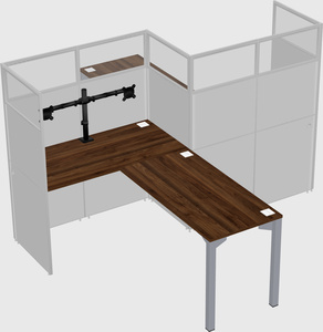 L-shape cubicles