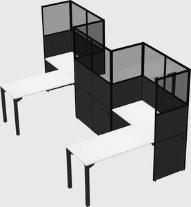 L-shape cubicles