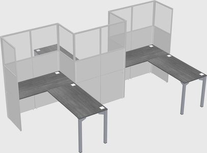 L-shape cubicles