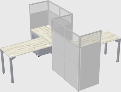 L-shape cubicles