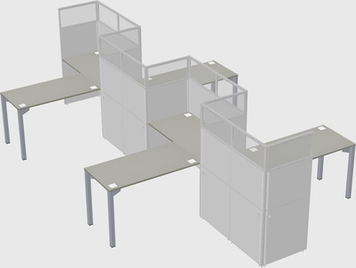 Rectangular cubicles