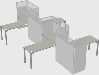 Rectangular cubicles