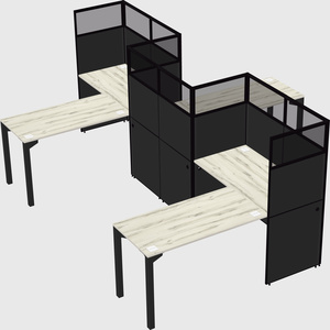 L-shape cubicles