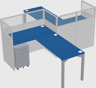 L-shape cubicles