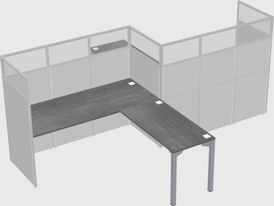 L-shape cubicles