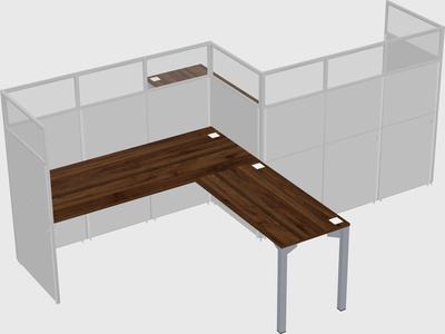 L-shape cubicles
