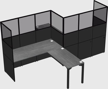 L-shape cubicles