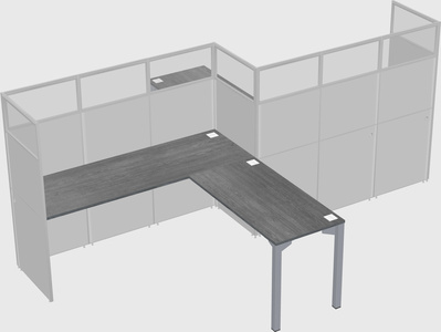 L-shape cubicles
