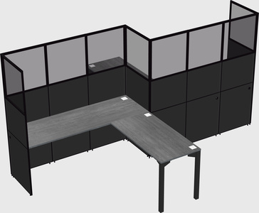L-shape cubicles