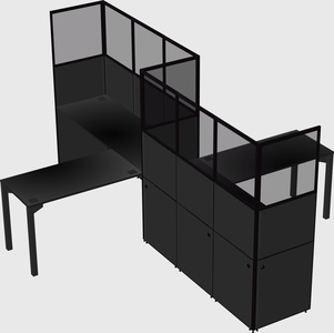 L-shape cubicles